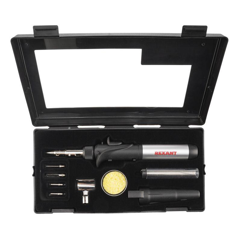  Паяльник газовый с пьезоподжигом 17 мл 11 предметов Rexant 12-0505 фото в каталоге от BTSprom.by