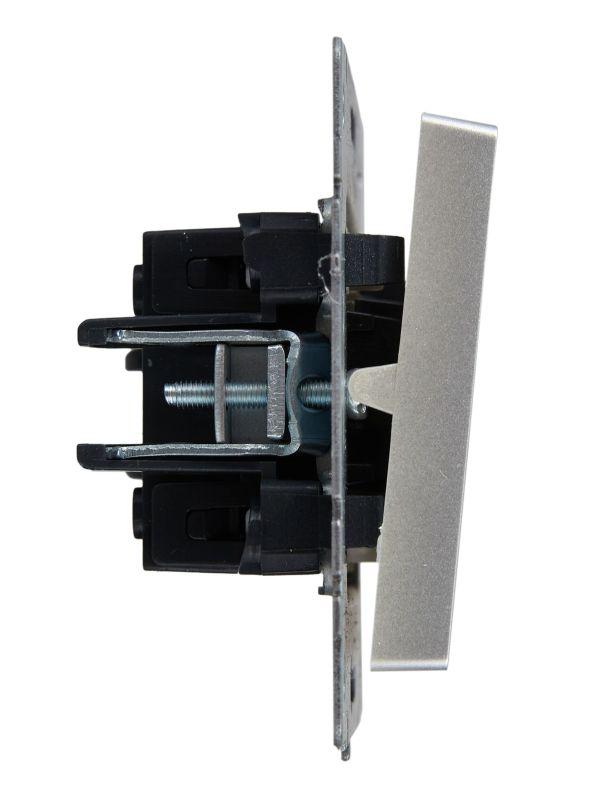  Выключатель проходной 1-кл. СП BRITE ВС10-1-7-БрА 10А с индик. механизм алюм. IEK BR-V12-1-10-K47 фото в каталоге от BTSprom.by