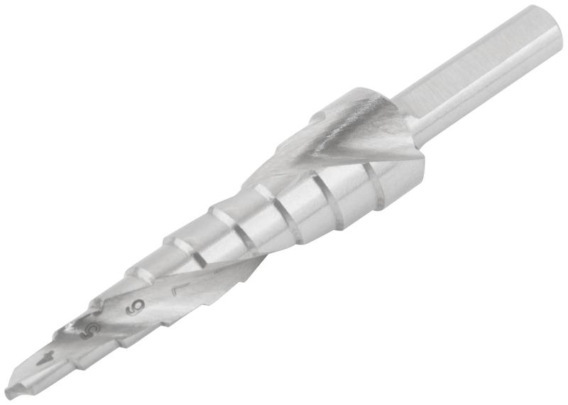  Сверло по металлу ступенчатое 4-12мм 9 ступеней спиральный профиль HSS КУРС 36365 фото в каталоге от BTSprom.by