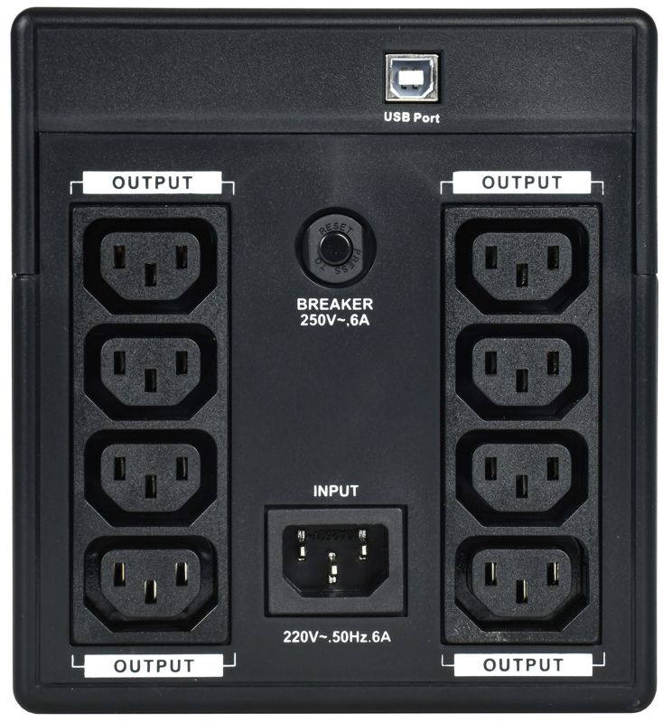  Источник бесперебойного питания ELECTRA ET 1.2кВ.А/720Вт с АКБ 2х7А.ч USB ITK EET-1200VA-1-002 фото в каталоге от BTSprom.by