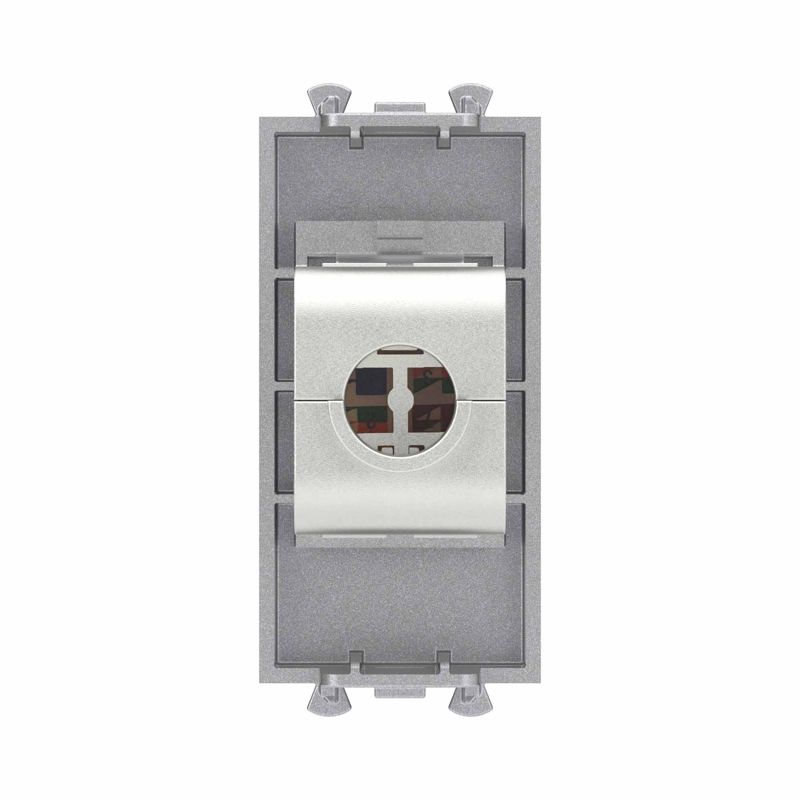  Розетка компьютерная 1мод. Avanti "Закаленная сталь" RJ45 кат.6A без шторок экранир. модульная механизм DKC 4404771 фото в каталоге от BTSprom.by