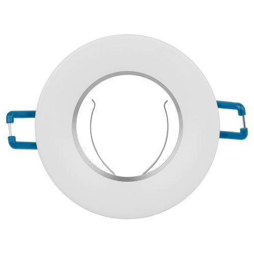  Светильник алюминиевый KL107 WH/SL MR16 GU5.3 встраив. бел. серебро Эра Б0061096 фото в каталоге от BTSprom.by