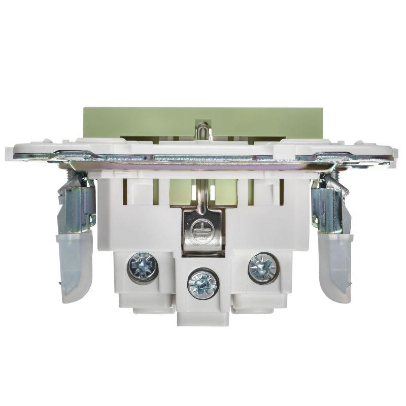  Розетка SKANDY 16А с заземл. без защ. шторок SK-R05G мятный IEK SK-R11-16-K06 фото в каталоге от BTSprom.by