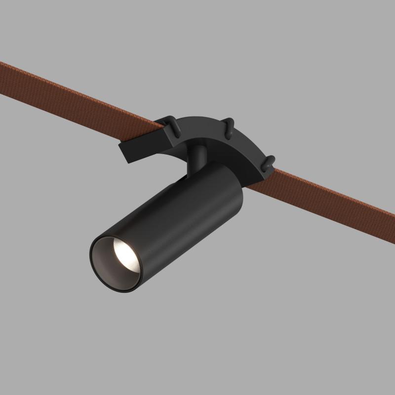 светильник поворотный для трека-ремня belty spot со светодиодом d35хl126.5мм 48в dc 7вт ra90 30град. 4000к ip20 черн. алюм. denkirs dk5546-bk от BTSprom.by