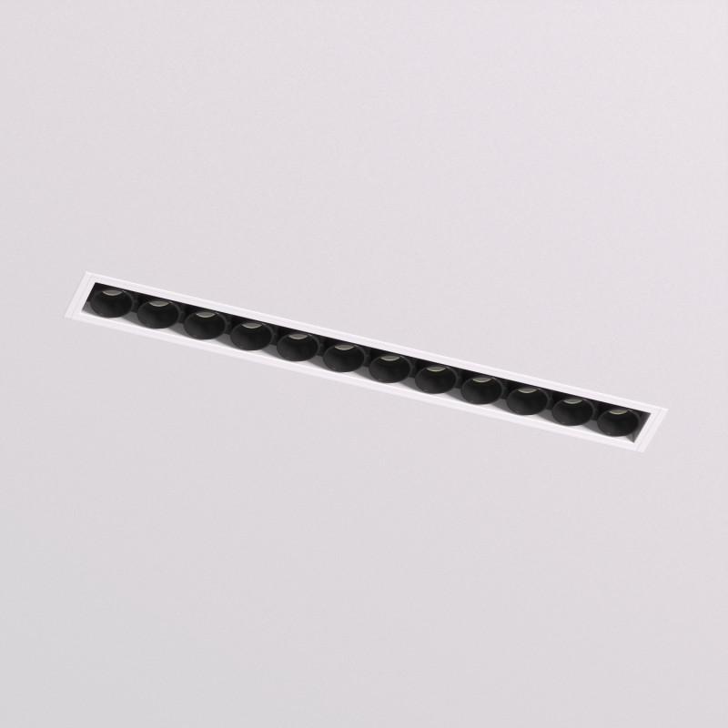  Светильник SPACE 20Вт 4000К IP20 220В L240мм 38град. встраив. под шпатлевку со светодиодом алюм. бел./черн. DENKIRS 723069 фото в каталоге от BTSprom.by