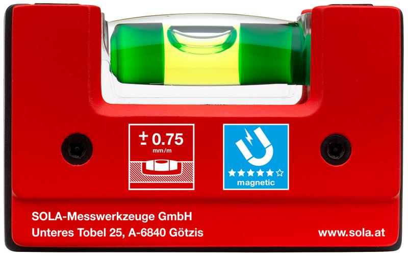 уровень компактный магнитный go! magnetic с креплением 1 глазок точн. 0.75мм/м sola 01621201 от BTSprom.by