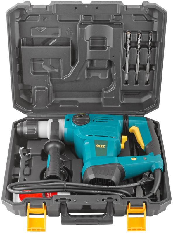  Перфоратор демонтажный 1500Вт 0-950об/мин 0-4300уд/мин 5Дж 3 режима SDS-PLUS FIT 80117 фото в каталоге от BTSprom.by