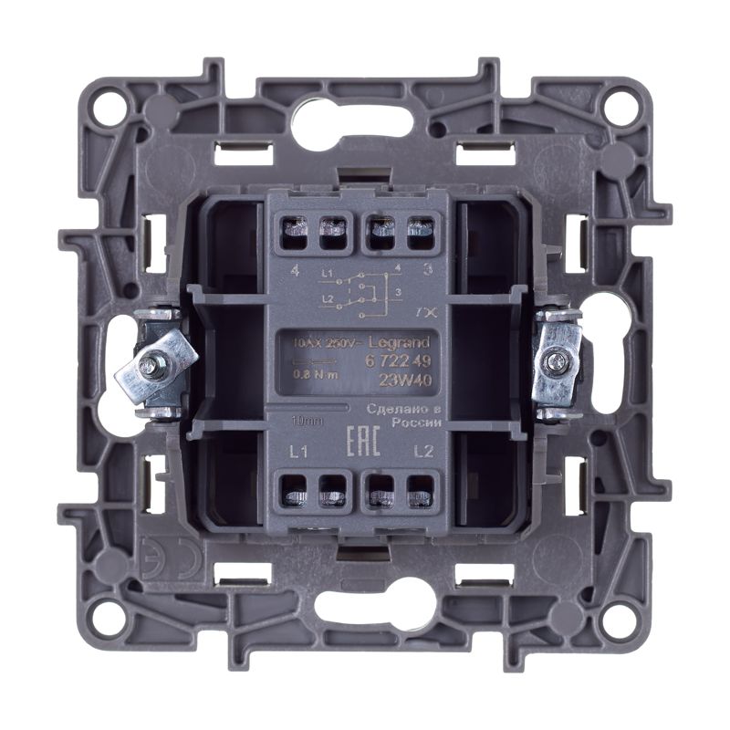  Переключатель перекрестный 1-кл. Etika 250В 10AX винт. зажимы бел. IEK 672249 фото в каталоге от BTSprom.by