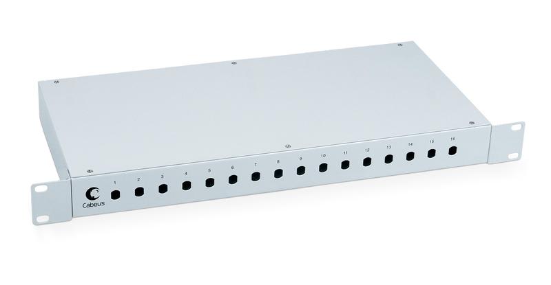кросс бокс оптический fo-19-16st 19дюйм на 16 st(fc) со сплайс-кассетой и кдзс cabeus 7036с от BTSprom.by