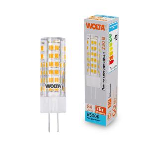лампа светодиодная 7вт 6500к g4 wolta wstd-jc-220v7w6kg4-c от BTSprom.by