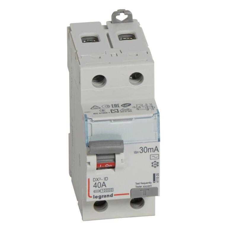 выключатель дифференциального тока (узо) 2п 40а 30ма тип ac dx3 leg 411505 от BTSprom.by