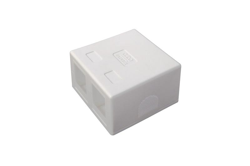 корпус розетки для модуля keystone 2 порта бел. datarex dr-5002 от BTSprom.by