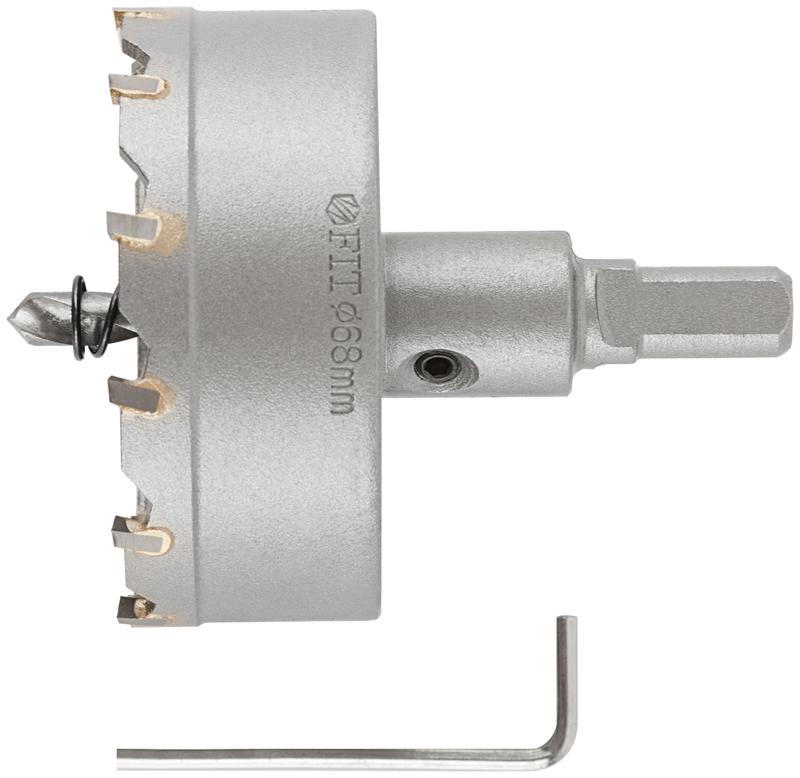  Коронка кольцевая с карбидными вставками Профи 68мм для отверст. в нерж. стали FIT 36854 фото в каталоге от BTSprom.by