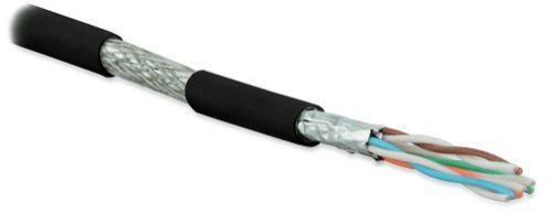 кабель витая пара экранир. s/ftp кат.6a 4 пары 23 awg ож solid кажд. пара в фольге общий экран-медн. оплетка для внутр. прокладки нг(a)-hf sftp4-c6a-s23-in-lszh-bk-500 (уп.500м) hyperline 445097 от BTSprom.by