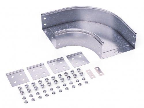 Угол для лотка горизонтальный 90град. 300х80 CPO 90 в компл. с крепежн. элемент. гор. оцинк. DKC 36025KHDZ от BTSprom.by