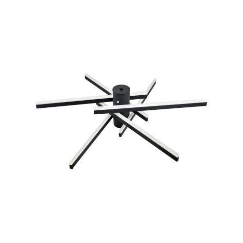 светильник светодиодный violet 6180-201 led 90вт 3000-6000к потолочн. черн. с пультом rivoli б0068479 от BTSprom.by