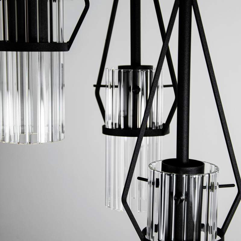  Светильник "Вираж" 232 (плафон 0016) НСБ 01-3х60-176 Е27 [ИМ] подвесной черн. Элетех 1005405277 фото в каталоге от BTSprom.by