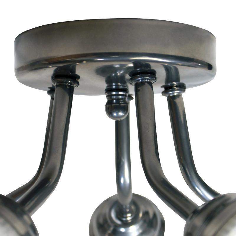  Светильник "Бона" 151 (плафон П0476) НПБ 01-5х60-130 Е27 ИУ хром Элетех 1005404417 фото в каталоге от BTSprom.by