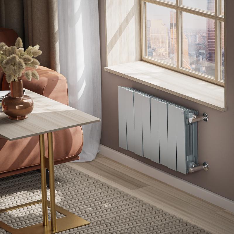  Радиатор PianoForte 300 8 секц. биметал. Silver Satin Royal Thermo НС-1346089 фото в каталоге от BTSprom.by