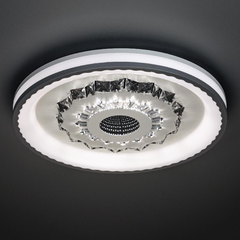  Люстра светодиодная CRYSTAL 3D 120Вт 480х480х60мм 40кв.м потолочная ДУ 3 режима диммир. бел. Ritter 52368 0 фото в каталоге от BTSprom.by