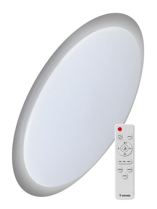 светильник светодиодный premium galaxy 75вт 230в 3000-6500к 6000лм ip40 560х85мм настенно-потолочный управляемый с пультом ду космос ksgala75w от BTSprom.by
