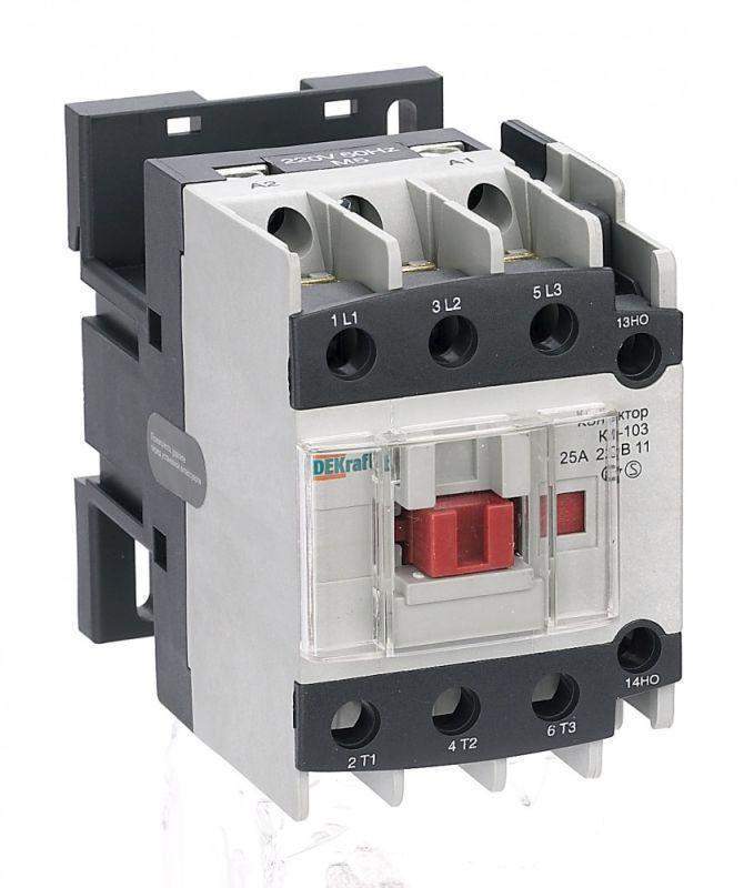 контактор км-103 25а кат. 110в ac 1но+1нз ac-3 dekraft 22117dek от BTSprom.by