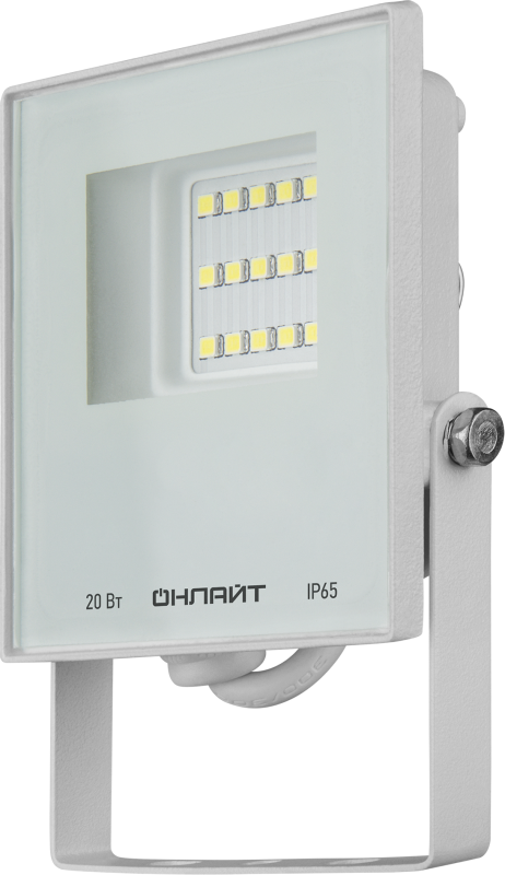 прожектор светодиодный 90 132 ofl-20-4k-wh-ip65-led 20вт 4000к ip65 1600лм бел. онлайт 90132 от BTSprom.by