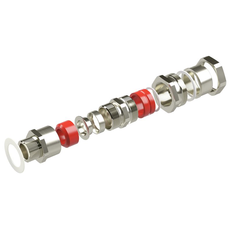  Ввод кабельный взрывозащ. серии КАС для бронир. кабеля М75х1.5 D54.8-63мм D65-75мм присоединительная резьба М90х2 IP66/68 никелир. латунь DKC KAC81M9MHK фото в каталоге от BTSprom.by