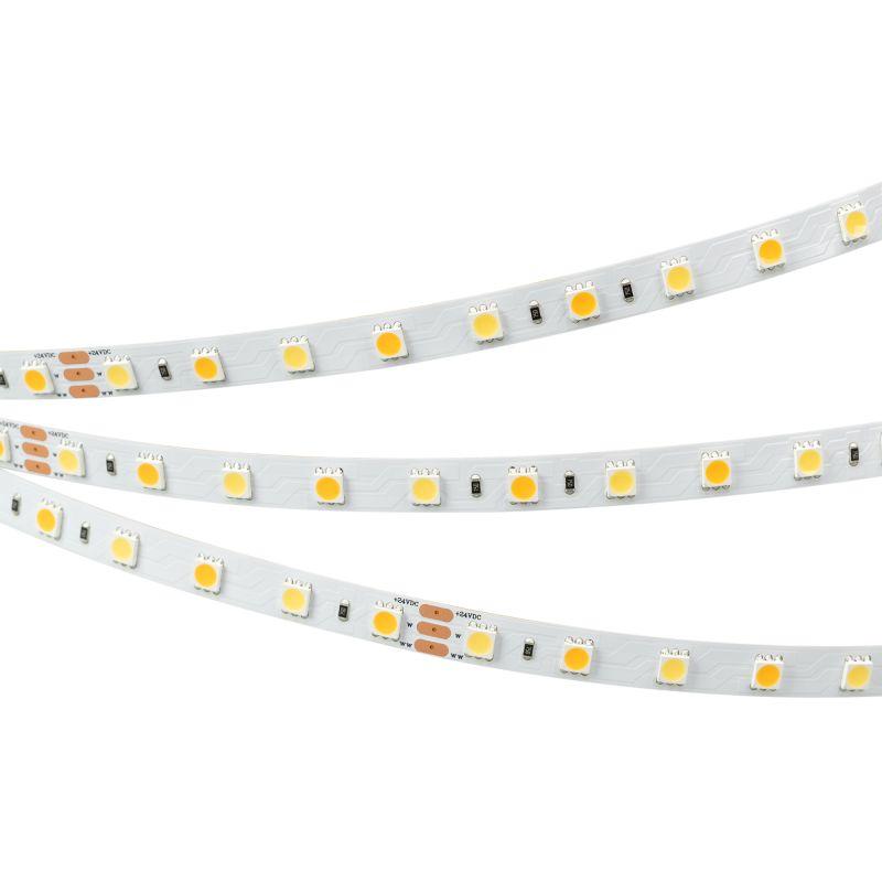 лента светодиодная rt-b60-10mm 24v white-mix 14.4вт/м ip20 5060 измен. цветов. темпер. (уп.5м) arlight 025213(1) от BTSprom.by