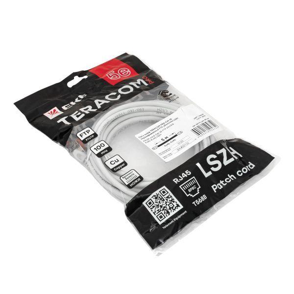  Патч-корд кат.5E FTP экранир. LSZH сер. 5.0м TERACOM PRO EKF TRP-5EFTP-LSH-5M-GY фото в каталоге от BTSprom.by