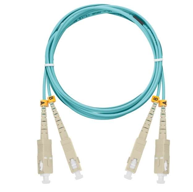 патч-корд nmf-pc2m3c2-scu-scu-001 волоконно-оптический соед. многомод. 50/125мкм стандарта ом3 sc/upc-sc/upc двойн. lszh нг(в)-hfltx 2мм аква 1м nikomax nmf-pc2m3c2-scu-scu-001 от BTSprom.by