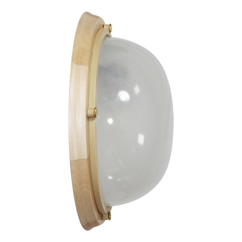  Светильник НББ 03-100-009 "Терма 1101" IP65 кругл. большой матов./корпус дерево липа (инд. упак.) Элетех 1005501026 фото в каталоге от BTSprom.by