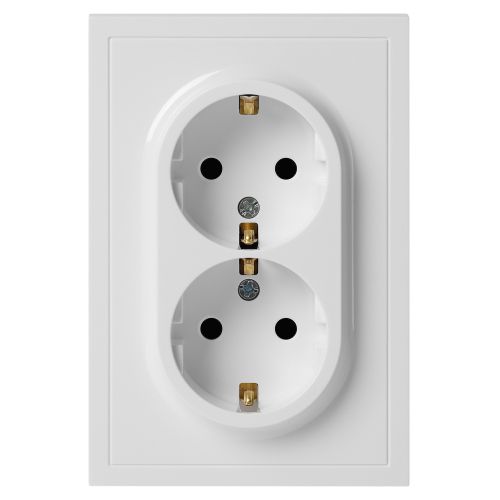 розетка 2-м с заземл. сп 16а ip20 250в galaxy бел. эра б0070678 от BTSprom.by