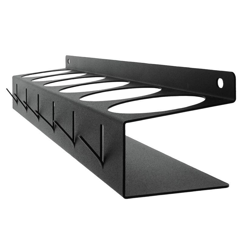  Держатель-органайзер для баллончиков настенный с крючками черн. Rexant 38-0653 фото в каталоге от BTSprom.by