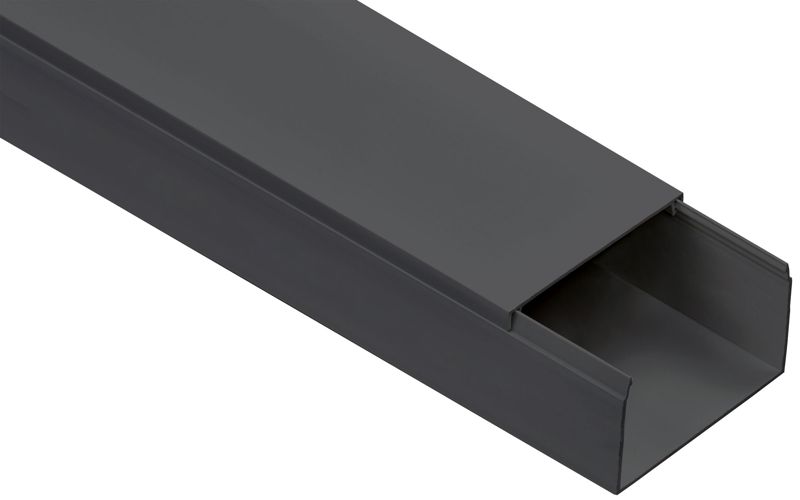 кабель-канал 80х60 l2000 пластик элекор черн. iek el-kk10-080-060-1-k02 от BTSprom.by