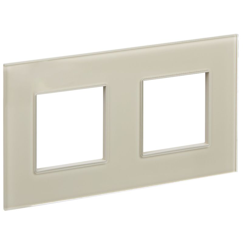 рамка 2-м skandy sk-f22b стекло беж. iek sk-m22-g-k10 от BTSprom.by