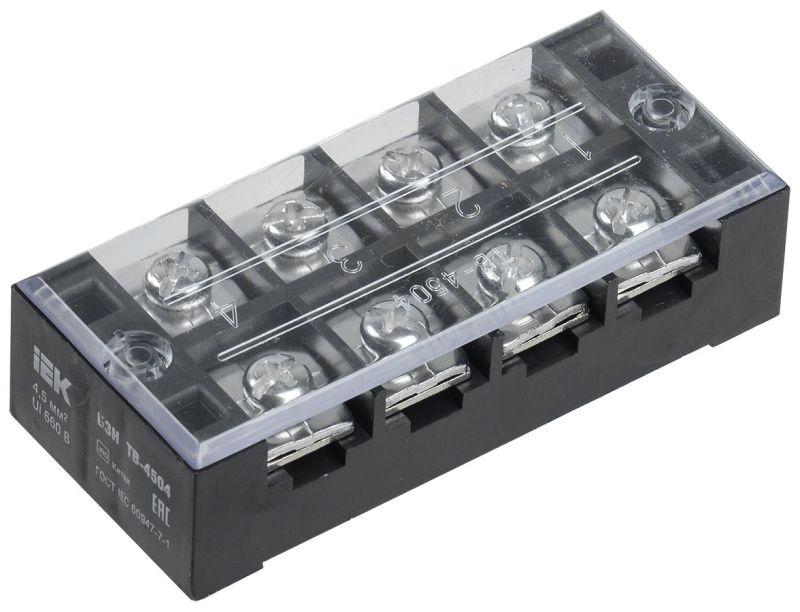 блок зажимов бзн тв-4504 4.5кв.мм 45a 4 пары iek yzn41-04-004-k02 от BTSprom.by