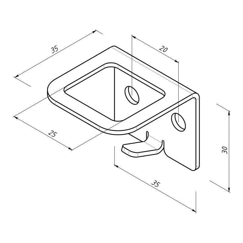  Держатель для обувных ложек и зонтов настенный черн. Rexant 38-0639 фото в каталоге от BTSprom.by