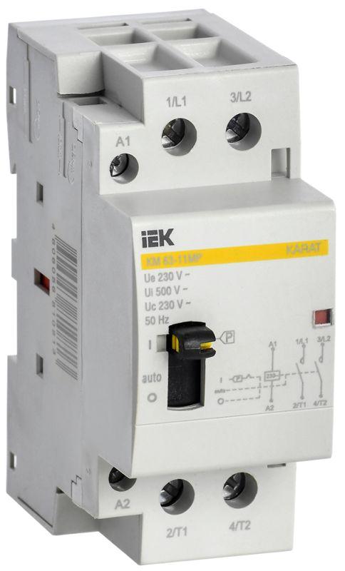 контактор модульный км63-11мр ac с ручным управ. karat iek mkk12-63-11 от BTSprom.by