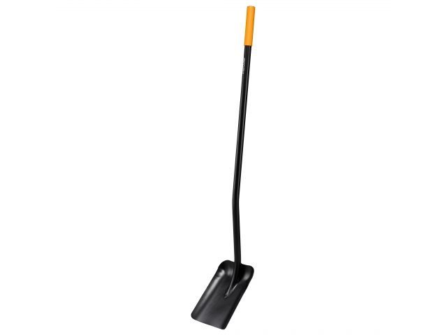 лопата совковая с ручкой solid  fiskars (черная) 1066720 от BTSprom.by