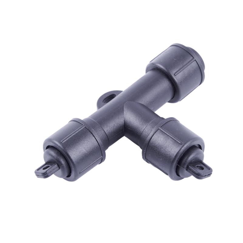 соединитель для гирлянд f90rpo utc-f90 y3 black т-образ. 1 вход - 2 выхода черн. uniel ul-00013228 от BTSprom.by