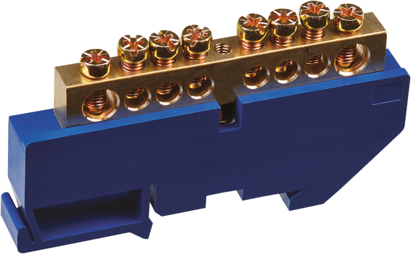 шина нулевая 90 723 obb-m812-8d-b на din-изоляторе онлайт 90723 от BTSprom.by