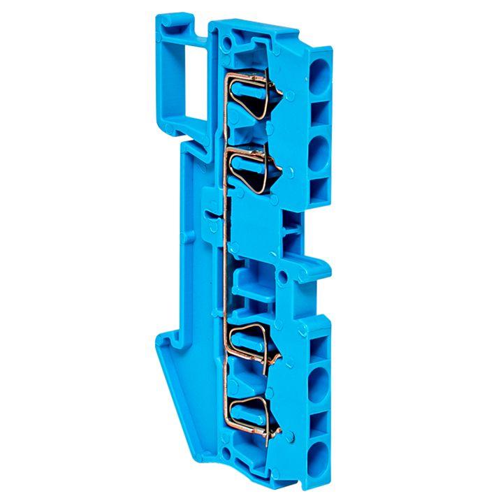 колодка клеммная st-2.5 28а 4 вывода пружинная син. proxima ekf plc-jxb-st-2.5-4-blue от BTSprom.by