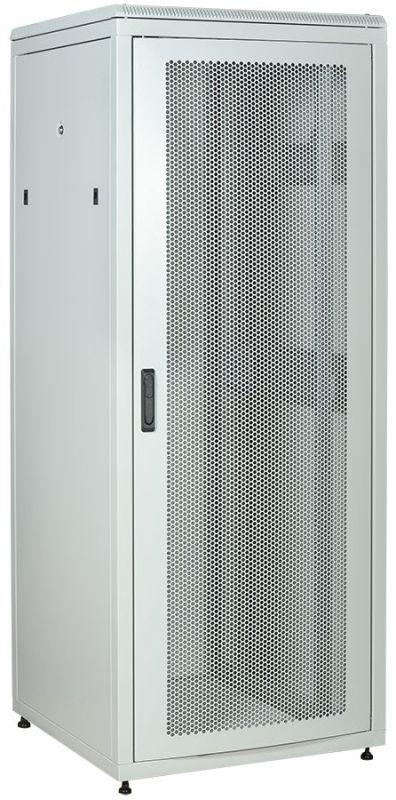 шкаф сетевой linea n 28u 800х800мм перфорир. передн. дверь; задн. метал. сер. itk ln35-28u88-pm от BTSprom.by