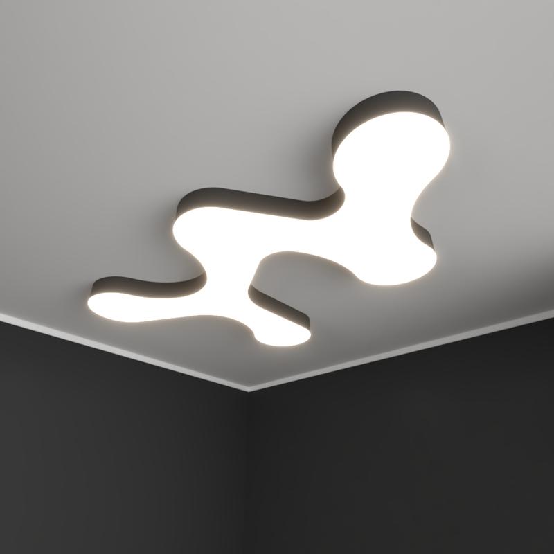 светильник светодиодный rve-lbх-cloud-1917-n 150вт 4000к 1917х1289х100мм облако накладной бел. rvelektro rve00002321 от BTSprom.by