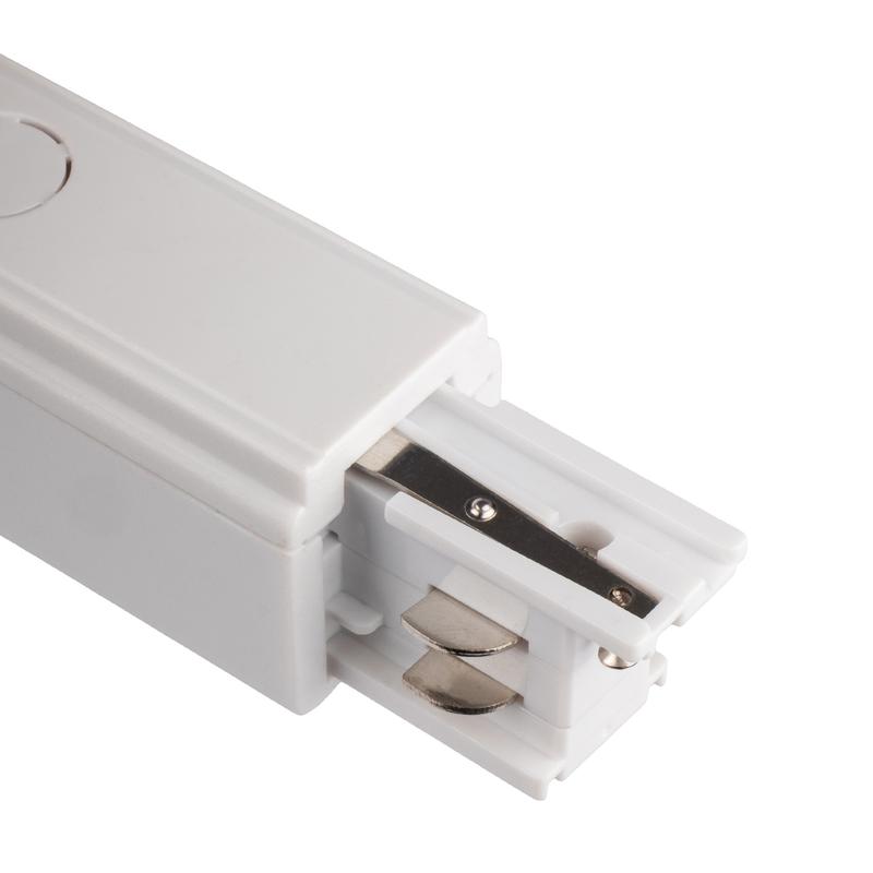  Аксессуар к шинопроводу трехфазному 3P PTR CI-WH LONG коннектор Pro+ бел. JazzWay 5063051 фото в каталоге от BTSprom.by