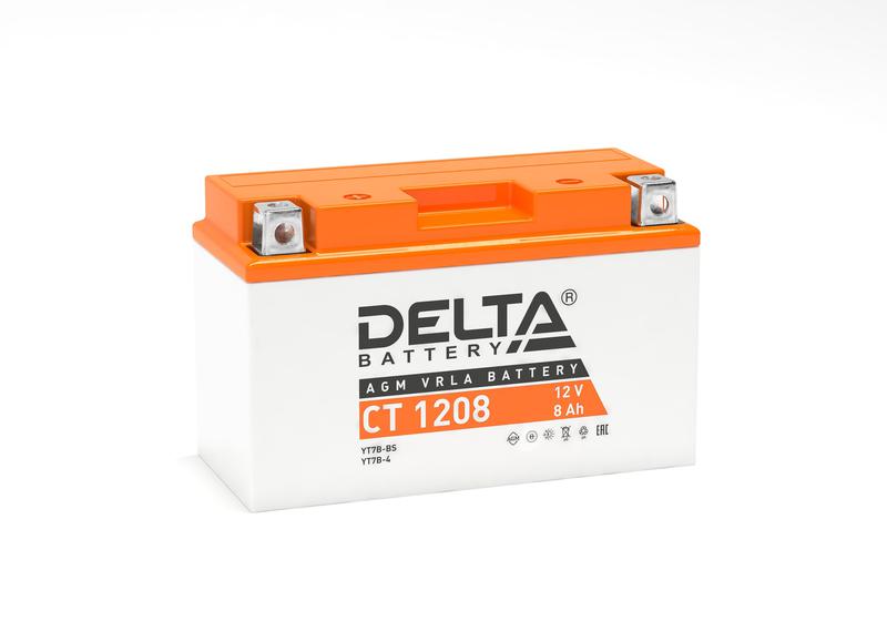 аккумулятор стартерный 12в 8а.ч delta ct 1208 от BTSprom.by