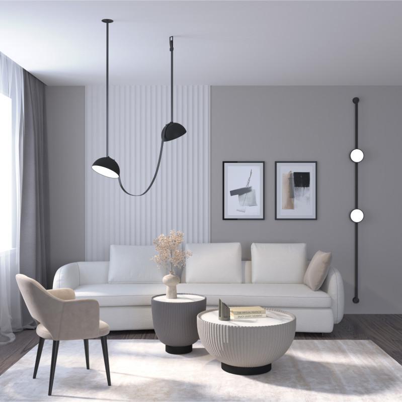  Светильник для трека-ремня Belty Flow 10Вт 3000К IP20 48В DC 168х29.5мм RA90 120град. со светодиодом алюм. черн. DENKIRS 760247 фото в каталоге от BTSprom.by