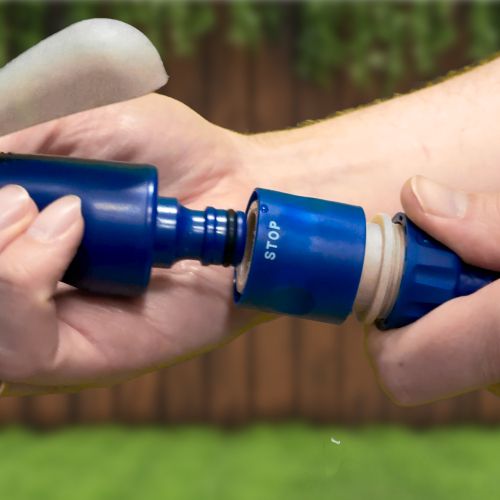  Комплект для полива (пистолет-распылитель штуцер коннектор коннектор с аквастопом) для 1/2 и 3/4 (1/12) Green Apple Б0017786 фото в каталоге от BTSprom.by