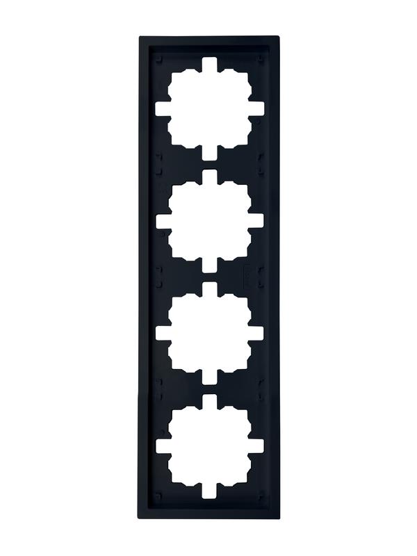 рамка 4-мест. горизонт. zima черн. бархат lezard 704-4200-149 от BTSprom.by